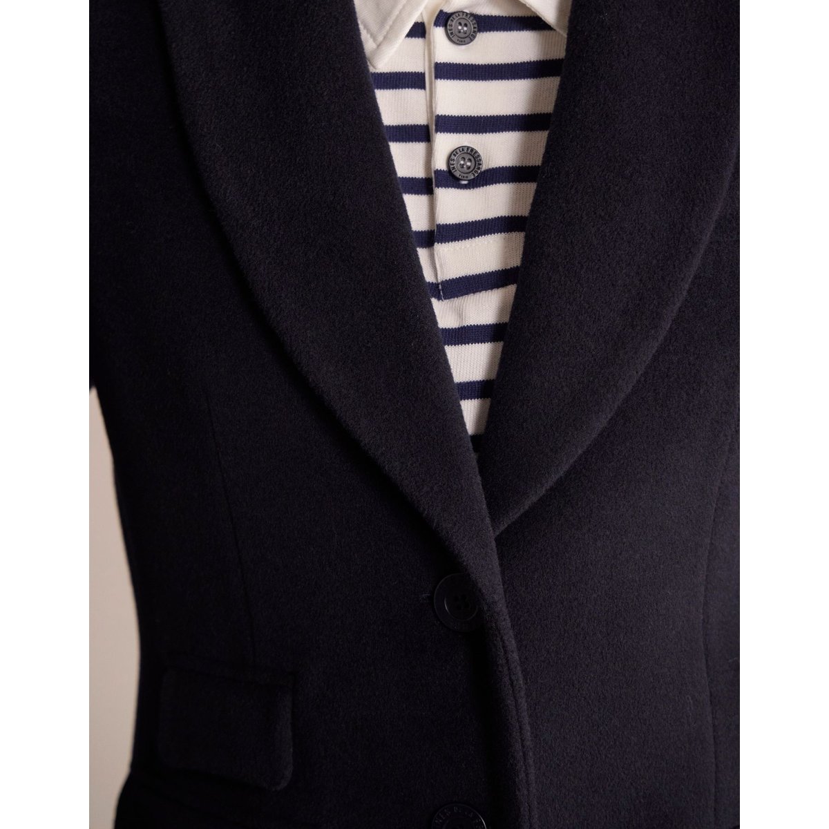Manteau Enola bleu marine, INES DE LA FRESSANGE PARIS