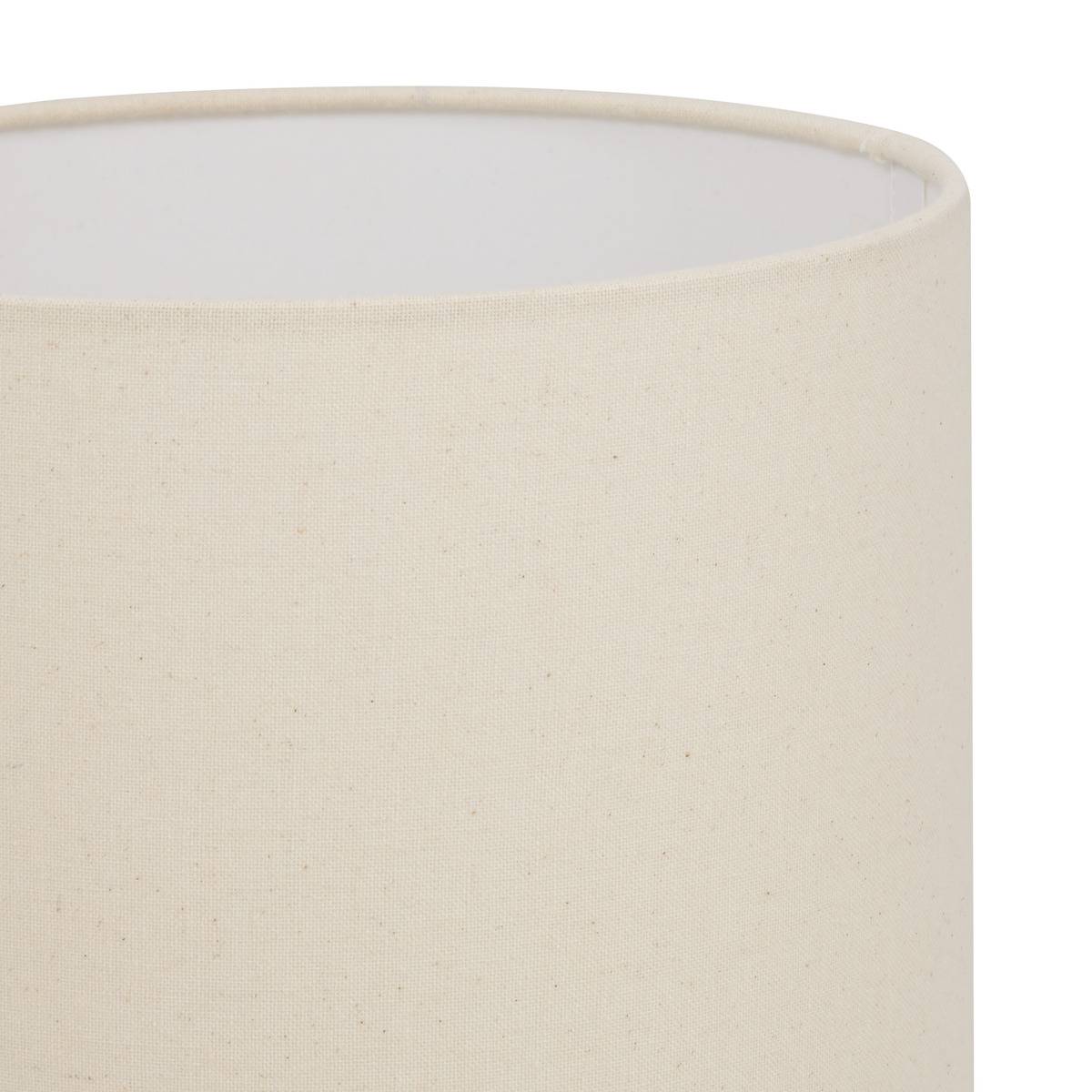 Lampe cylindrique en lin VILMA ocre, ATMOSPHERA