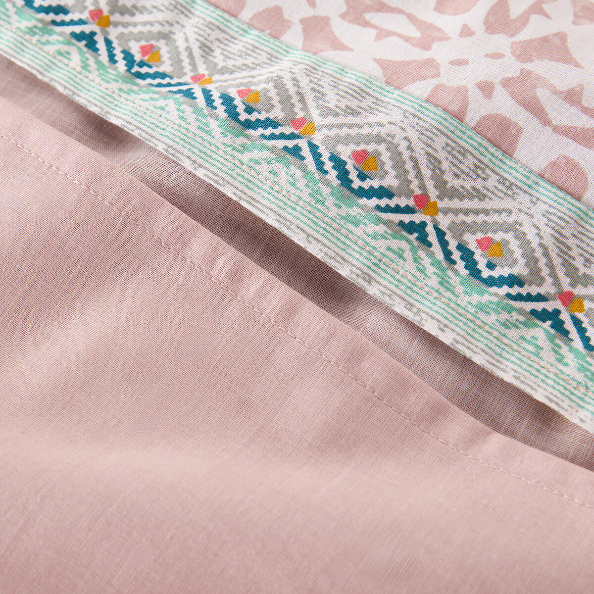 Housse de couette coton, Yucatan imprimé nude, LA REDOUTE INTERIEURS