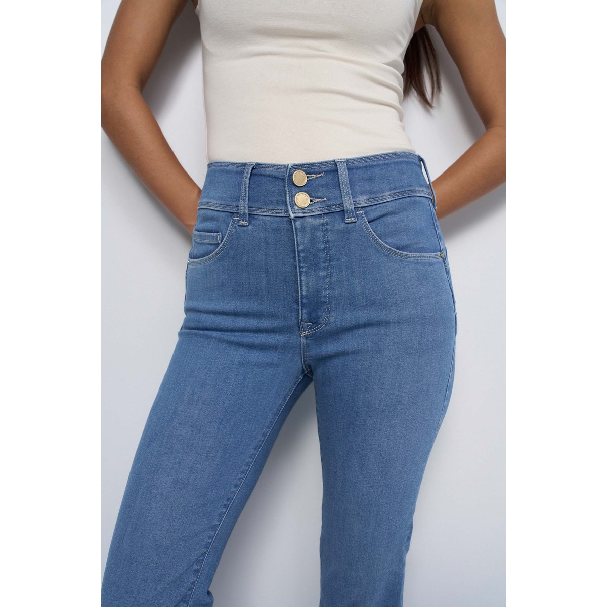 JEAN SECRET PUSH IN BOOTCUT SOFT TOUCH bleu, SALSA JEANS