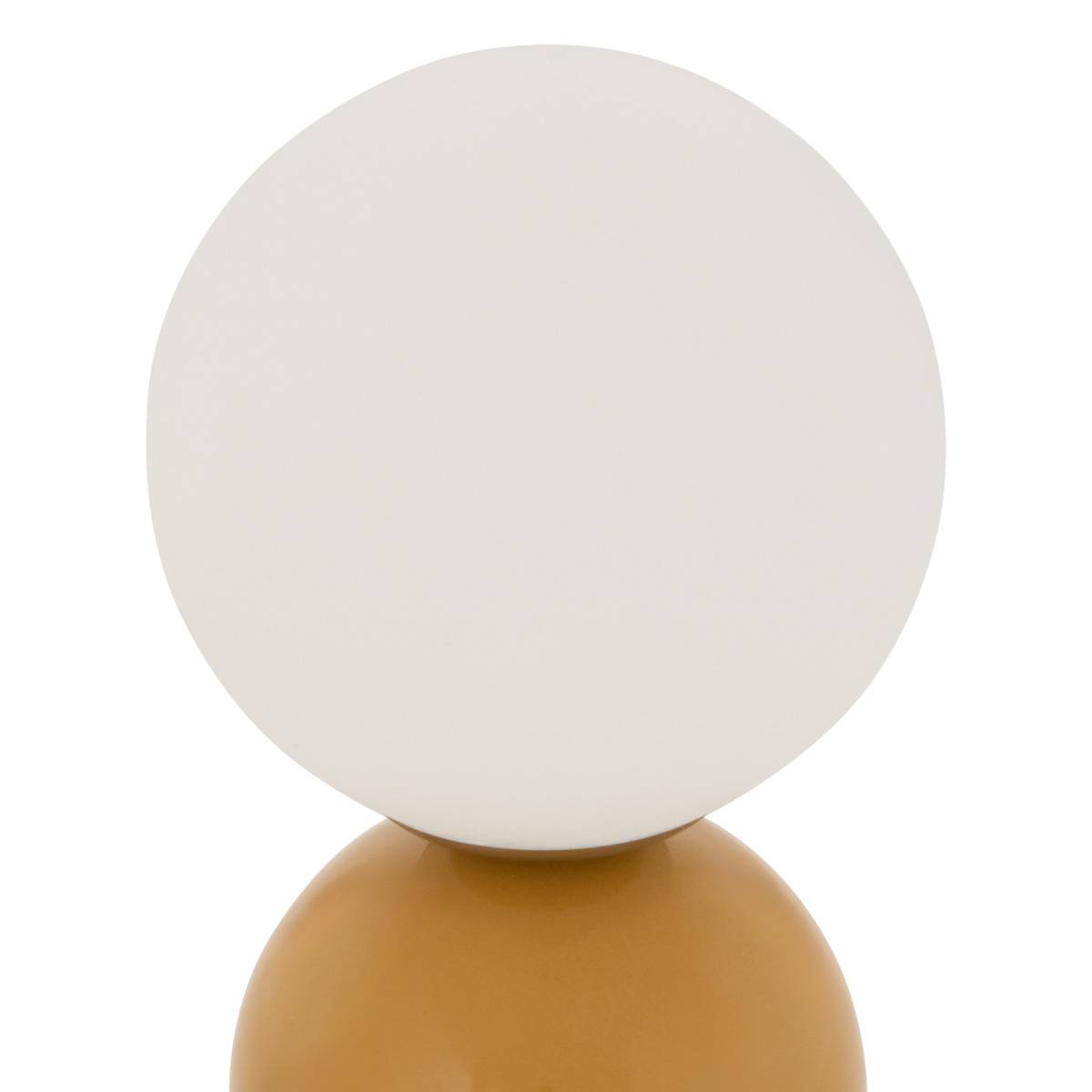 Lampe Bessie boule H.25cm rouge, ATMOSPHERA
