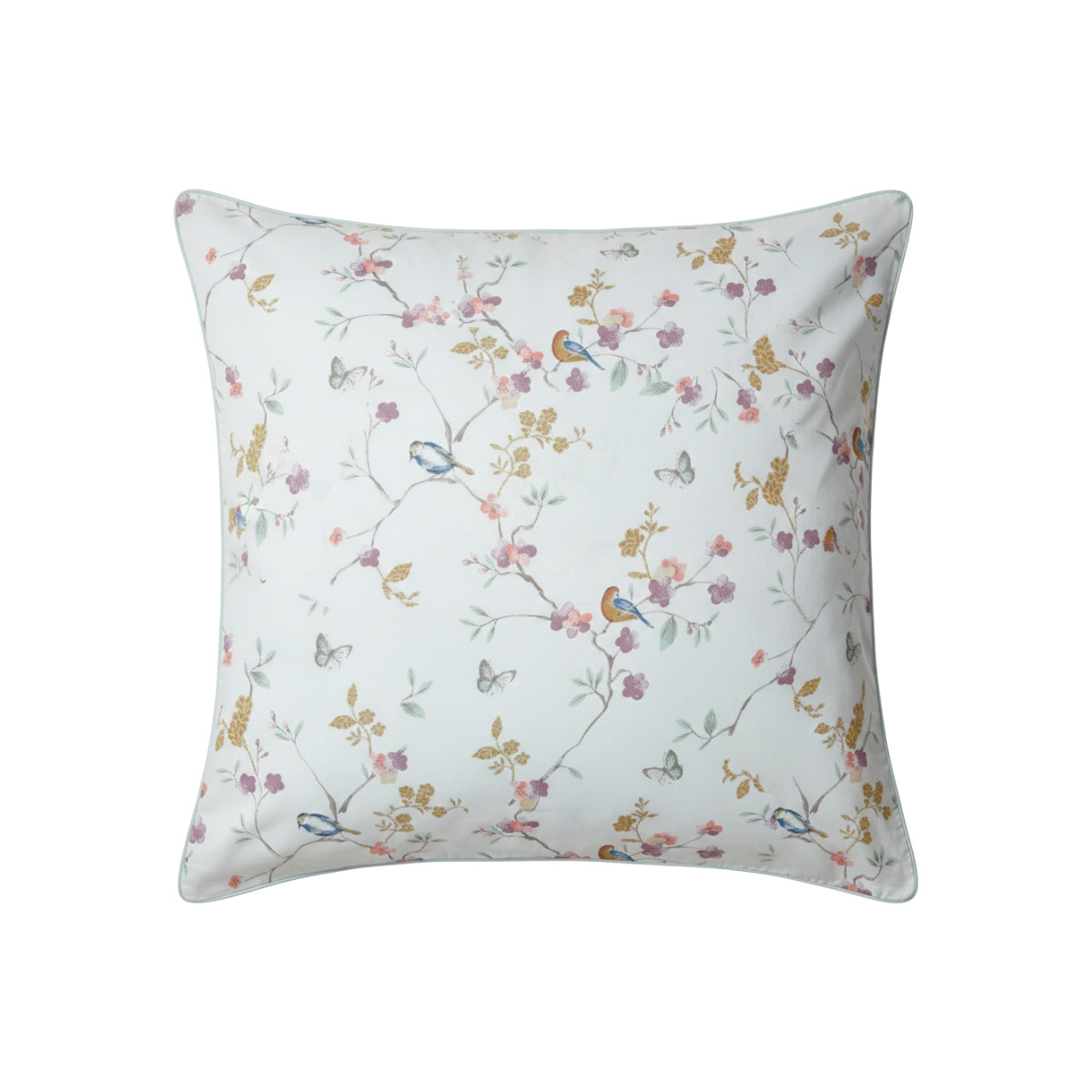 Taie D'oreiller   Satin De Coton - JARDIN SUSPENDU motifs, TRADITION DES VOSGES
