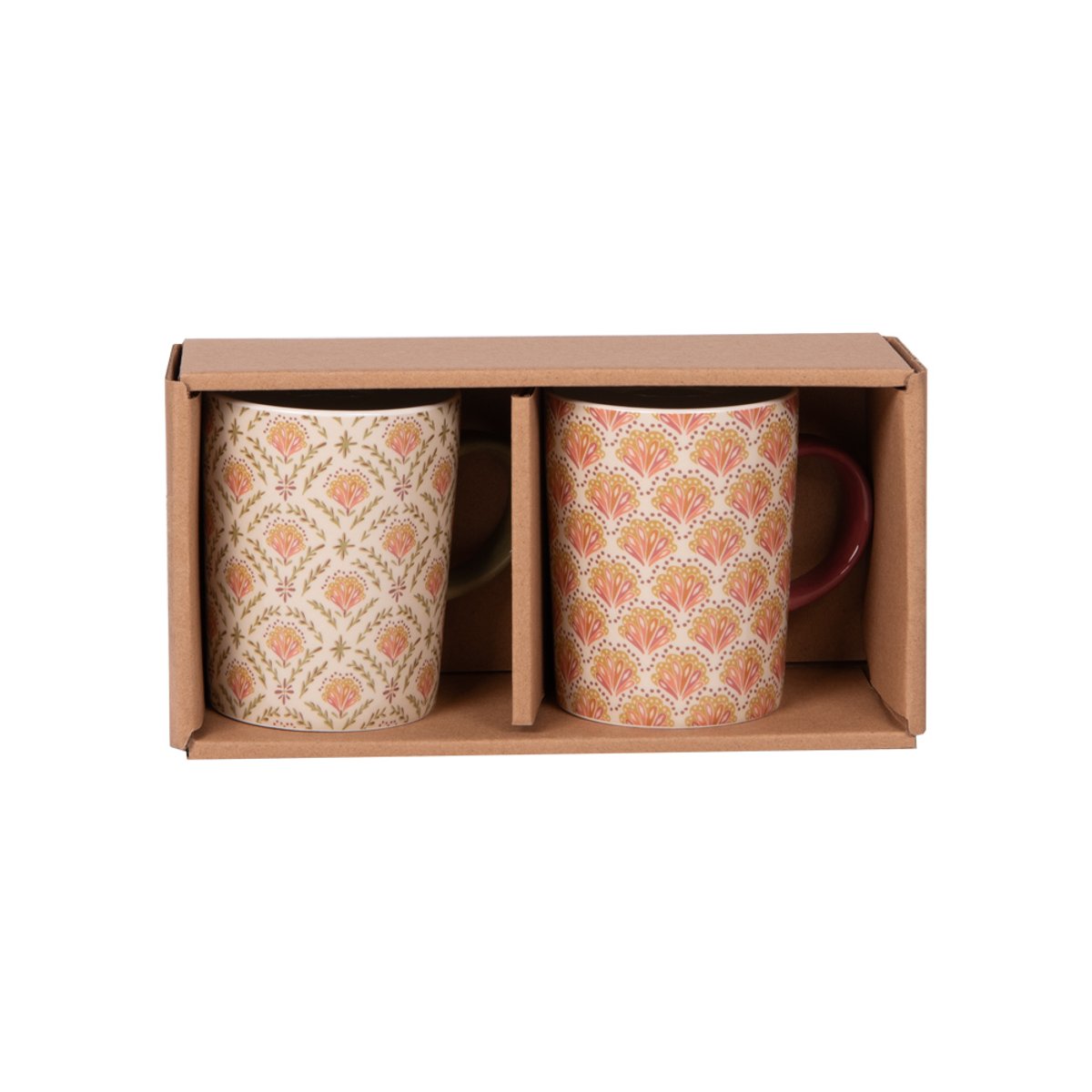Coffret de 2 mugs Rangoli 25 cl multicolore, TABLE PASSION