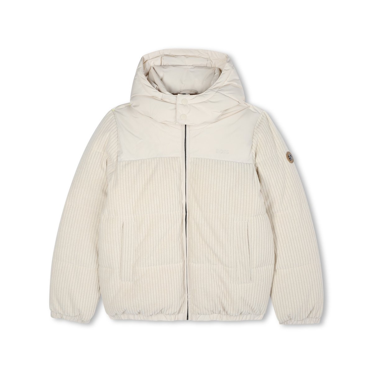 Veste bi-tissu vanille, BOSS KIDSWEAR