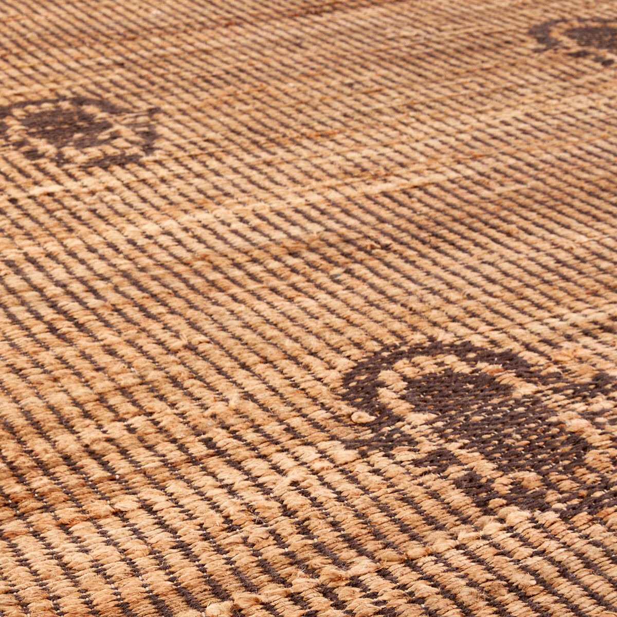 Tapis jute et coton, Limari naturel/noir, LA REDOUTE INTERIEURS
