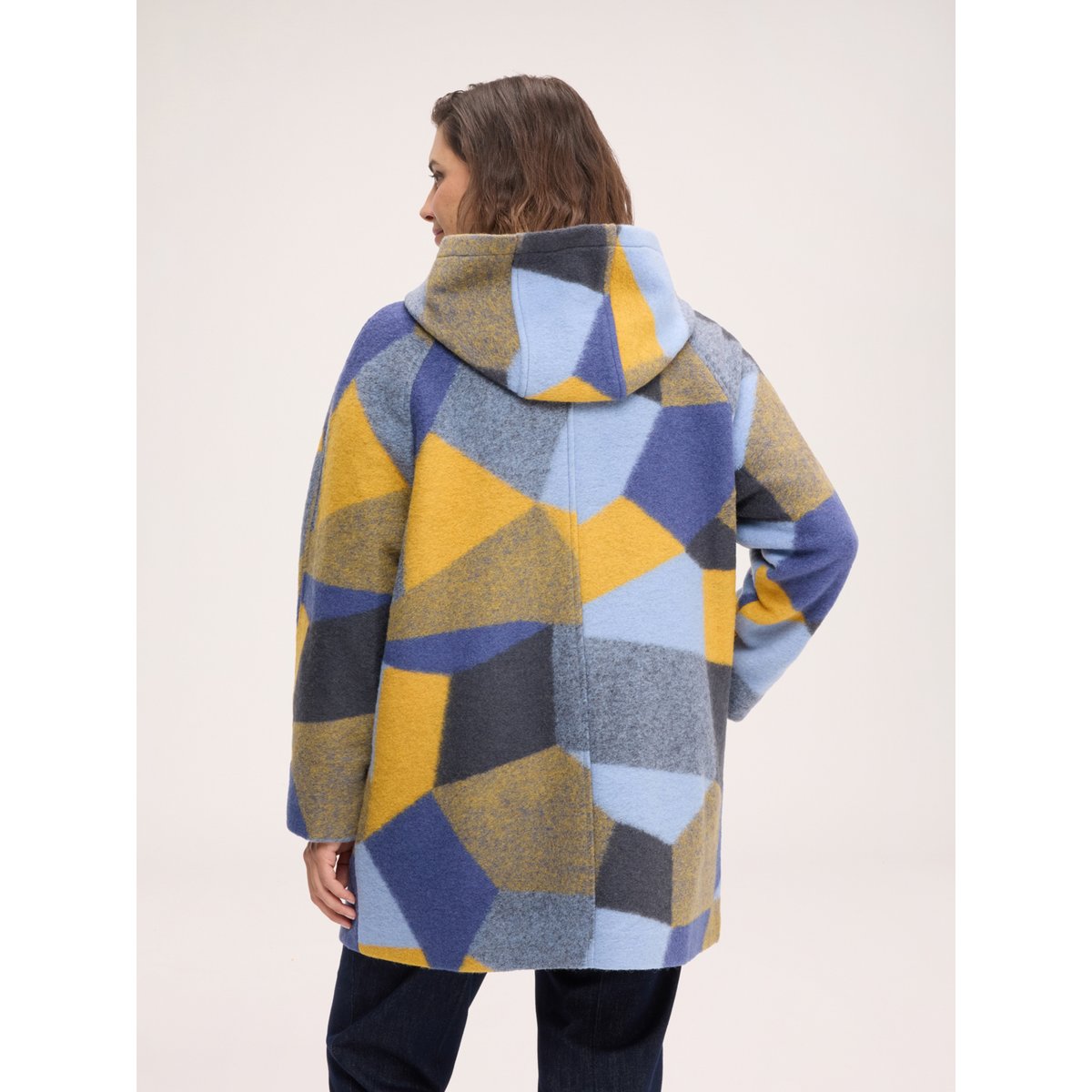 Manteau imprimé bleu, FIORELLA RUBINO