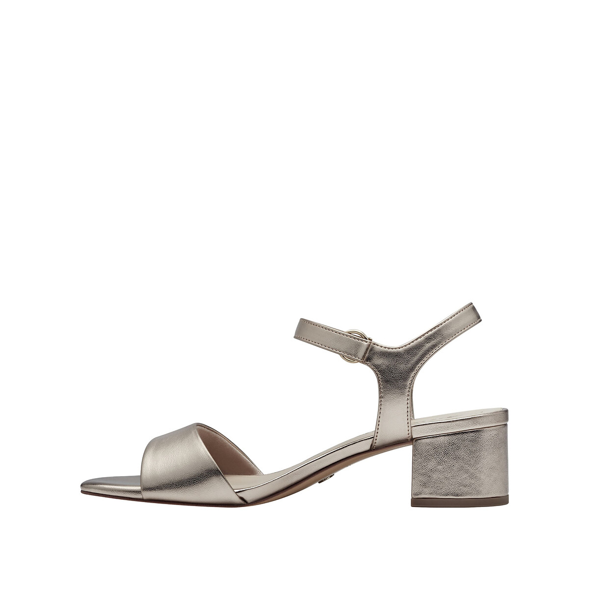 Sandali trotteur con tacco platino, TAMARIS