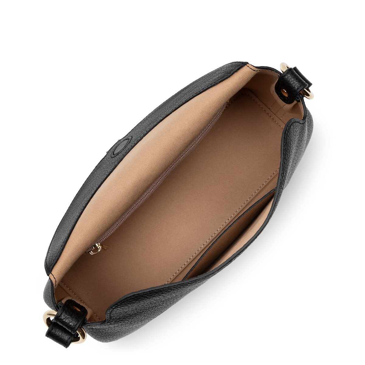 Dune Gaia S Leather Shoulder Bag with Magnetic Flap black, LANCASTER