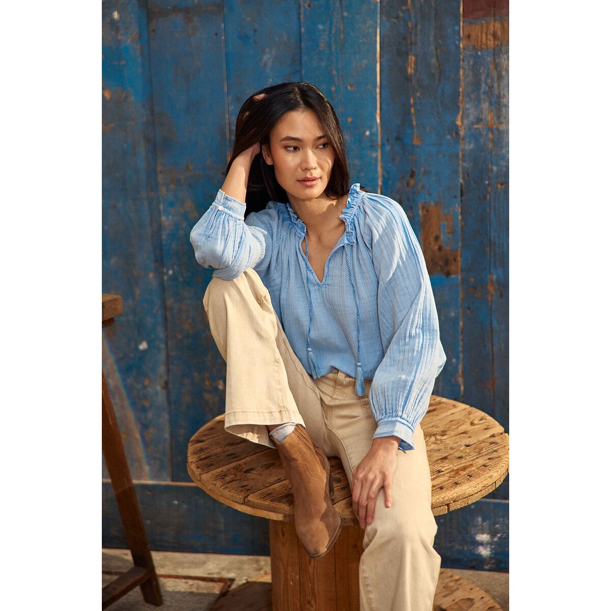 Jeans flare lavati, SONNY beige, LA PETITE ETOILE