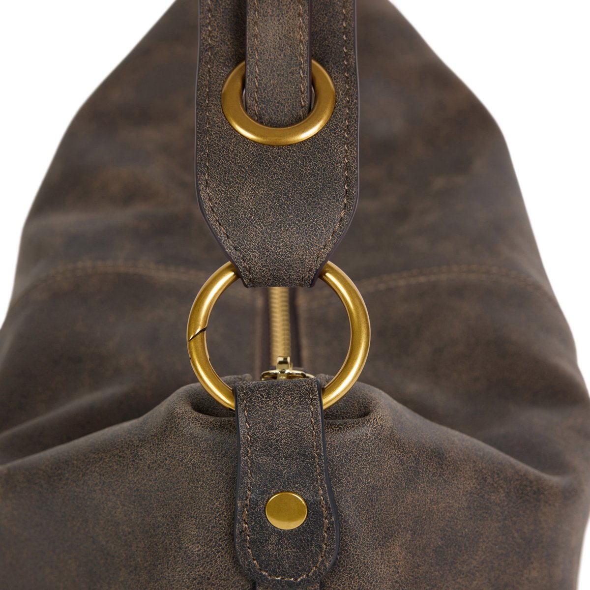 Sac à bandoulière en cuir HERA marron vieilli, NAT & NIN
