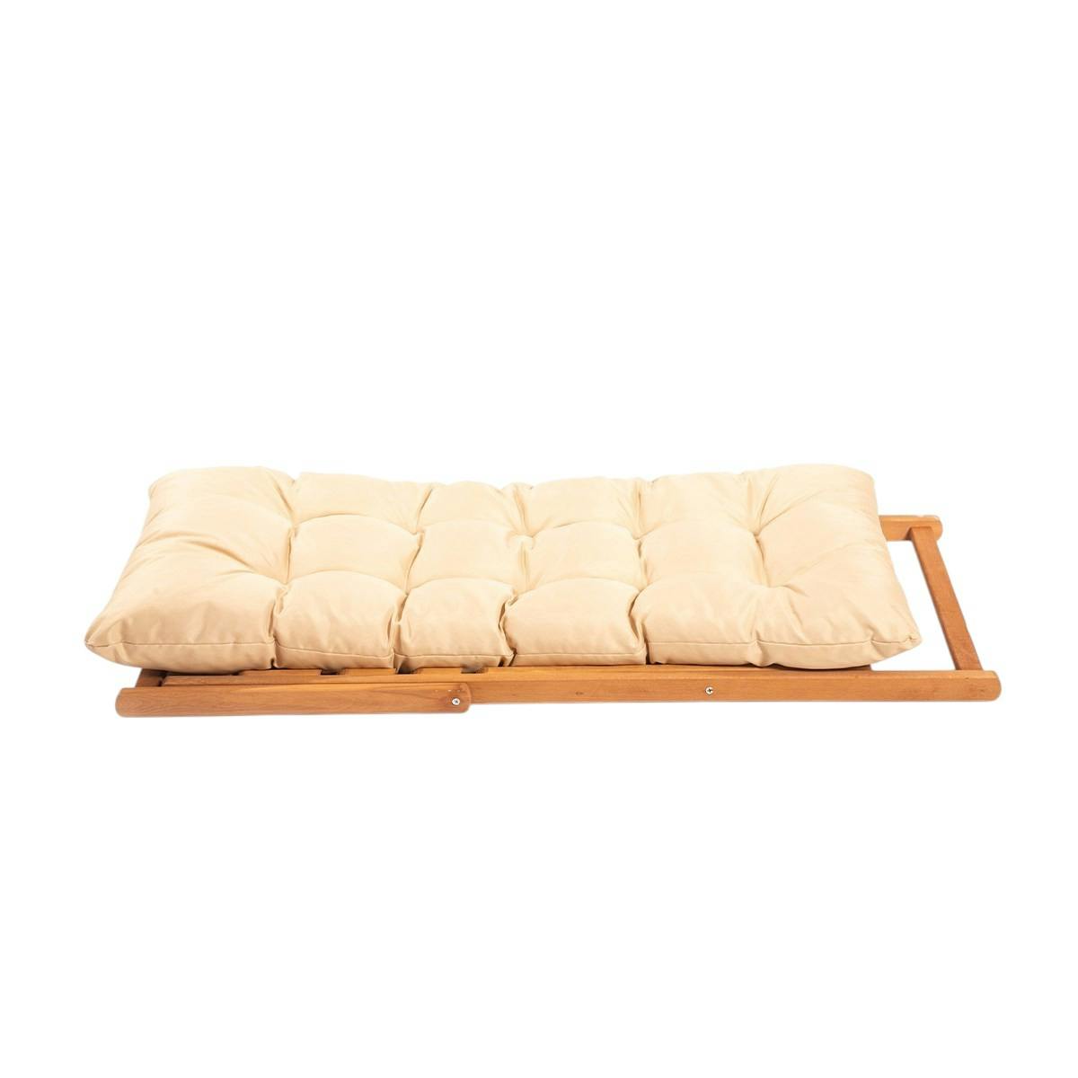 Salon de jardin - 2 chiliennes + table basse SORA beige, PIER IMPORT
