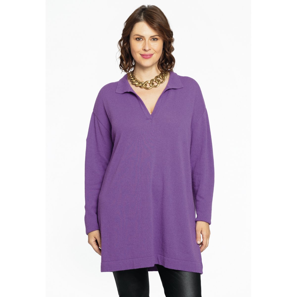 Pull avec manches longues violette, YOEK