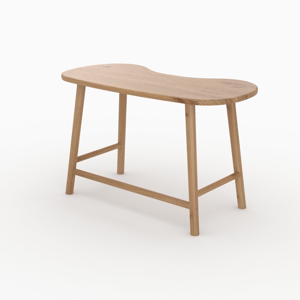 Bureau en bois massif de mindi - BRANDAN marron clair, MAISON PAVANE