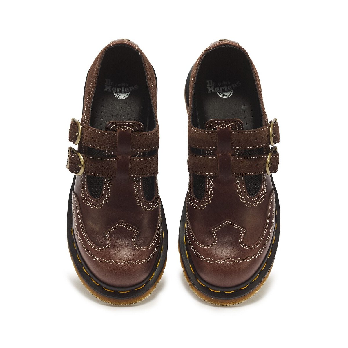 Babies en cuir, 8065 Mary Jane Rodeo marron foncé, DR. MARTENS