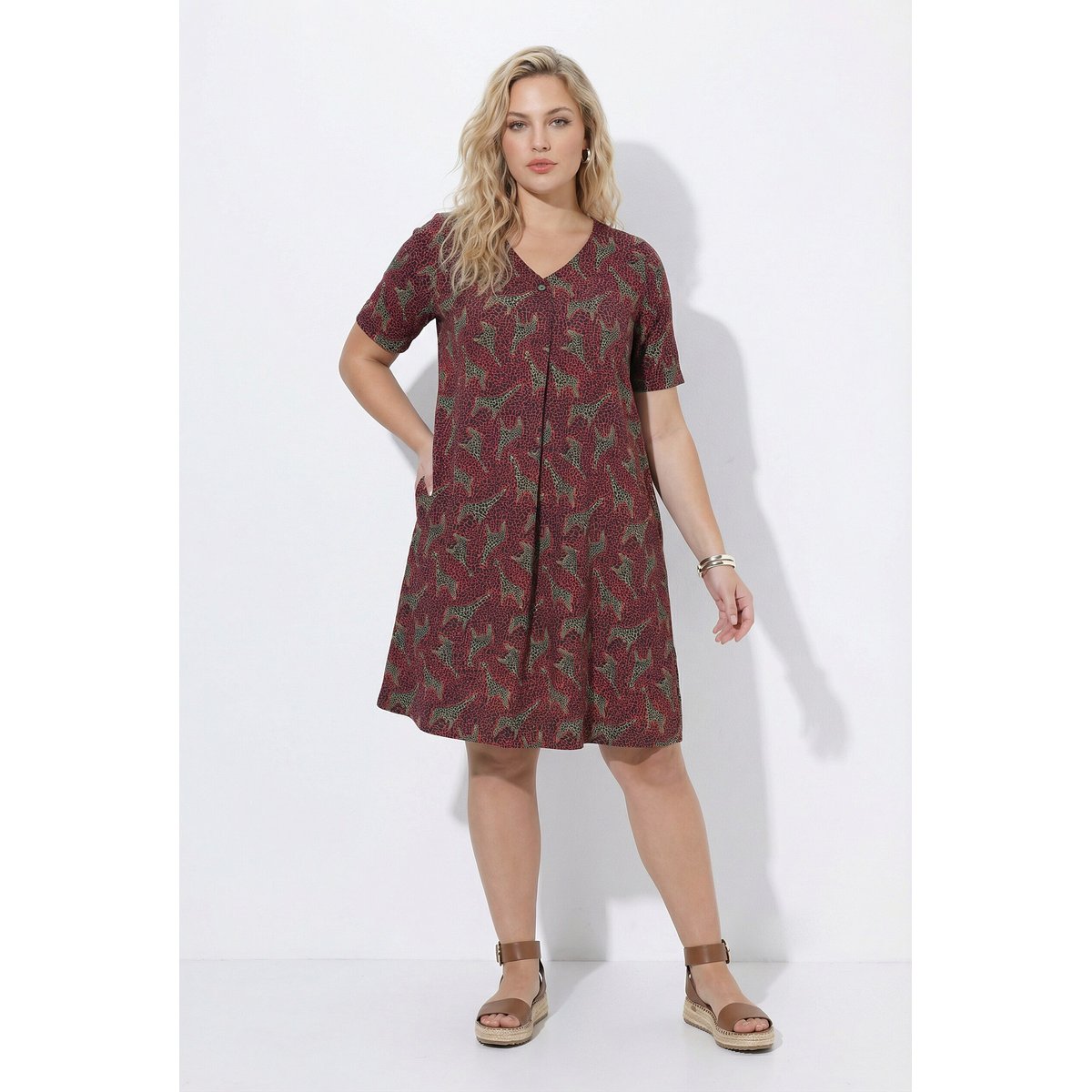 Robe motif zébré terre, ULLA POPKEN
