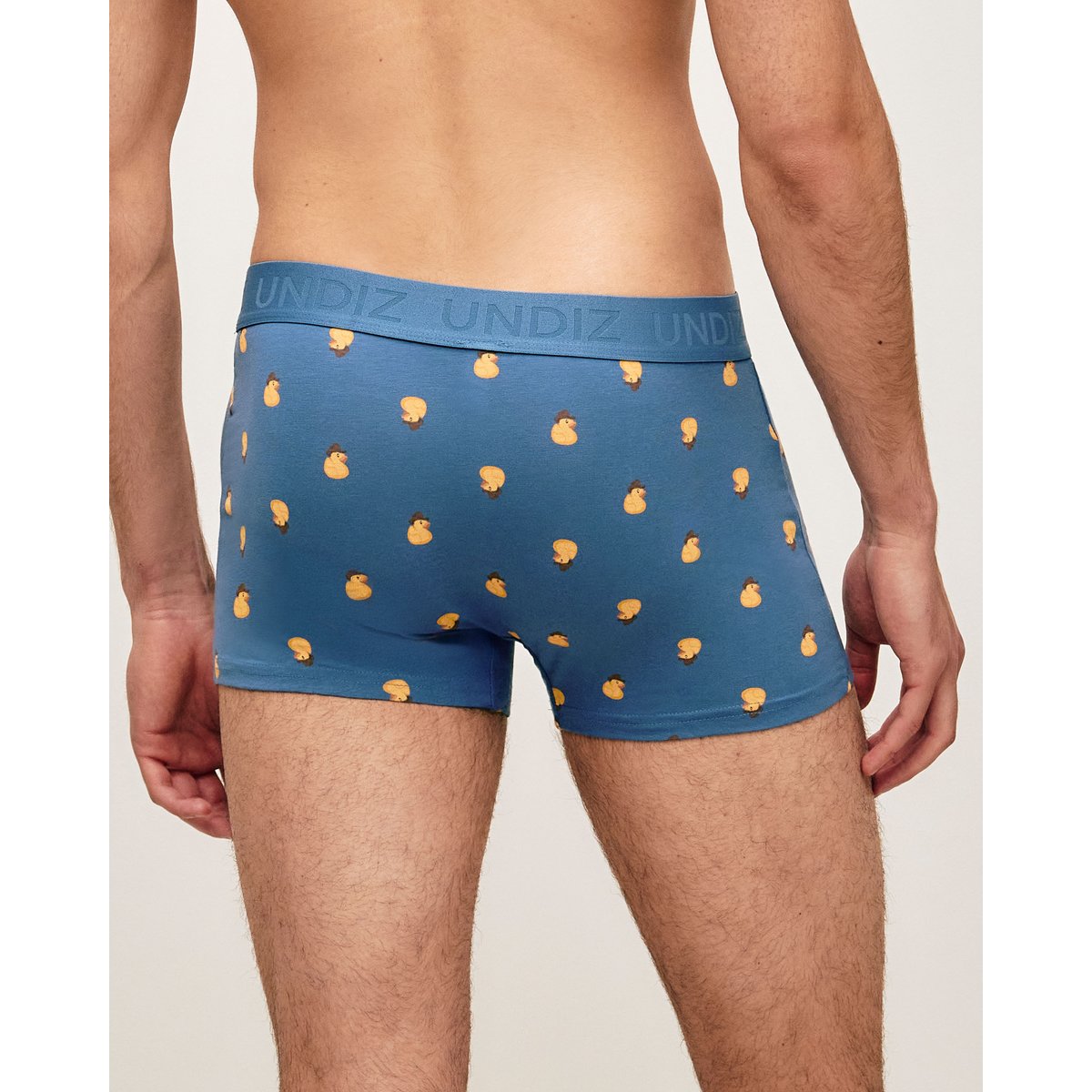 Boxer en coton avec imprimé canard cowboy REPEATIZ DUCKC bleu, UNDIZ