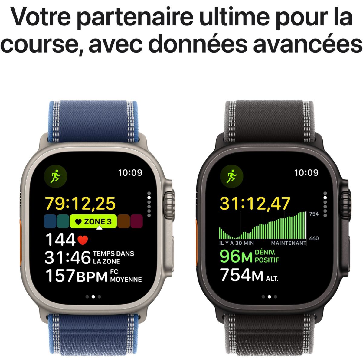 Montre connectée 49mm Tit Naturel Milanais Ultra 3 M Cellular marron, APPLE