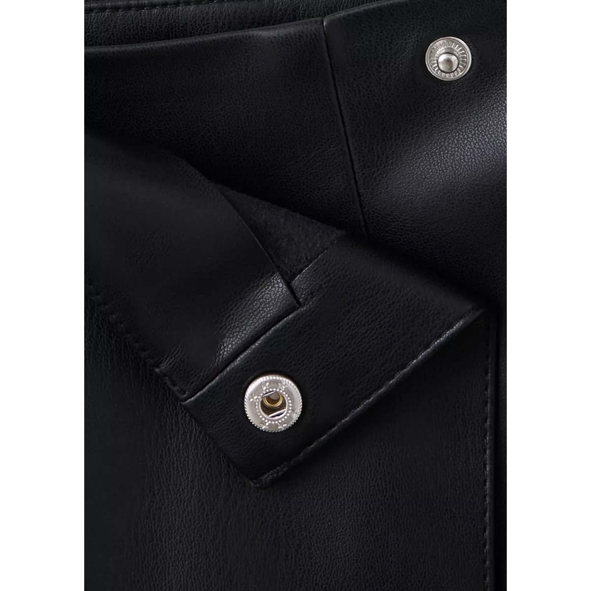 Jupe short cuir synthétique noir, MANGO KIDS