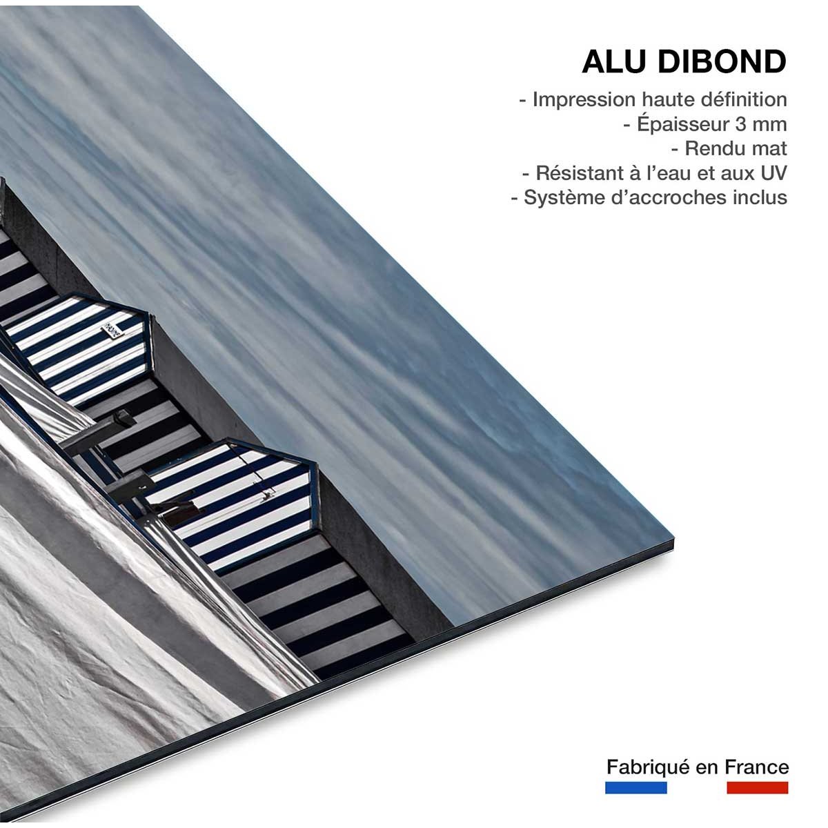 Tableau deco toiles de plage tableau alu dibond, HEXOA
