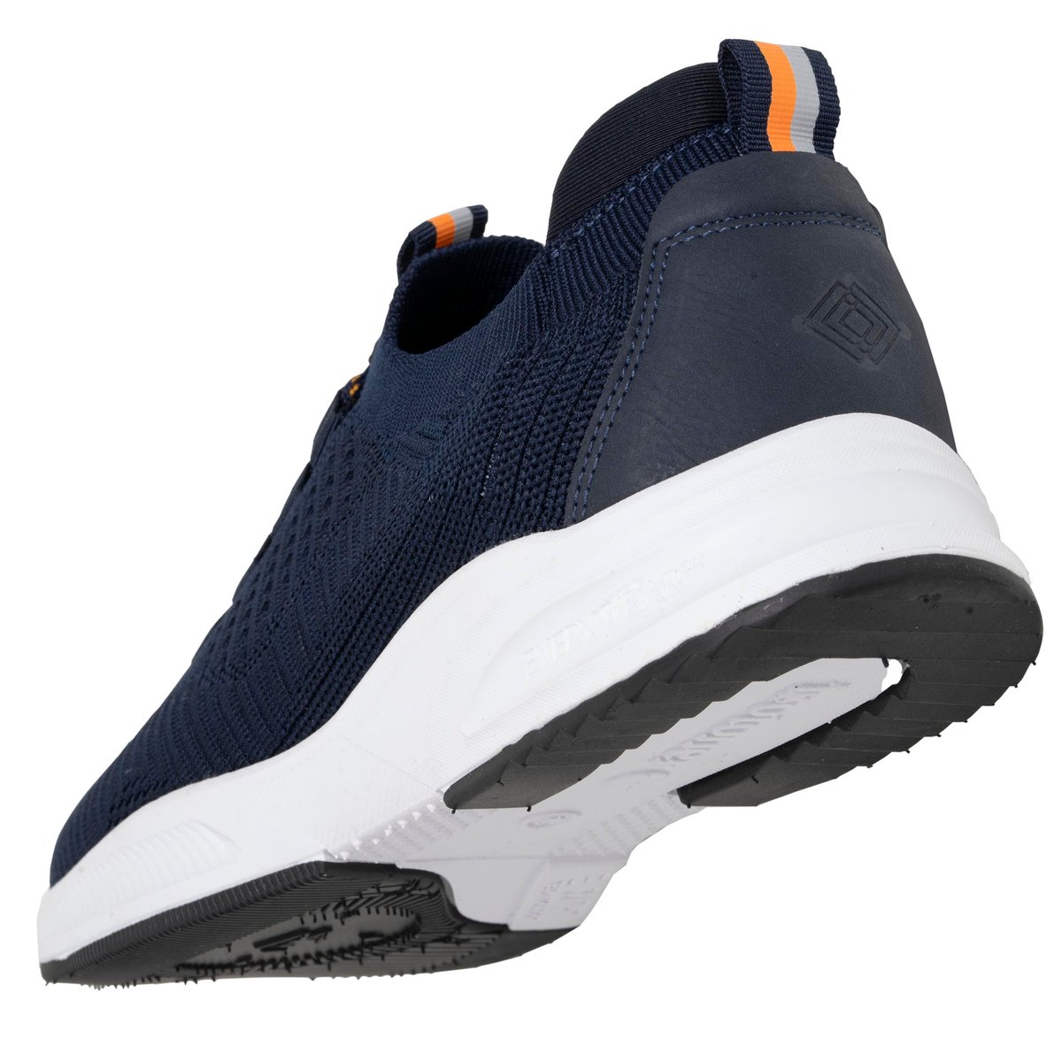 Baskets slip on avec lacets, semelle mémoire de forme bleu/orange, ISOTONER