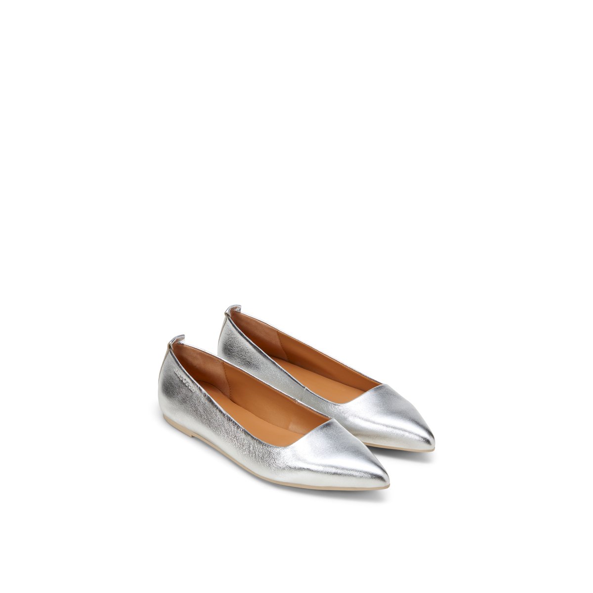 Ballerine en cuir d'agneau noble gris clair, MARC O'POLO