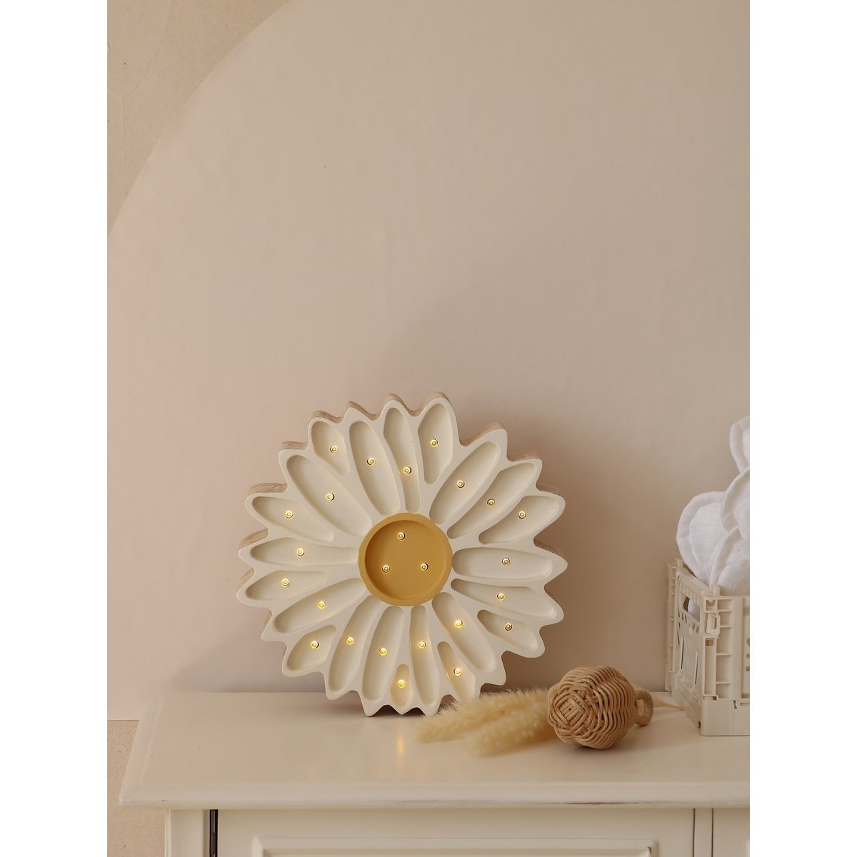 Lampe Veilleuse Marguerite blanc, LITTLE LIGHTS
