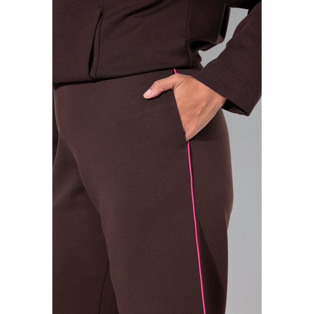 Pantalon de jogging, coupe évasée acajou, ULLA POPKEN
