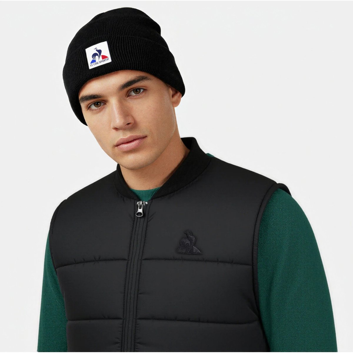 Doudoune sans manches déperlante Essentiel Essentiels ton/ton black, LE COQ SPORTIF