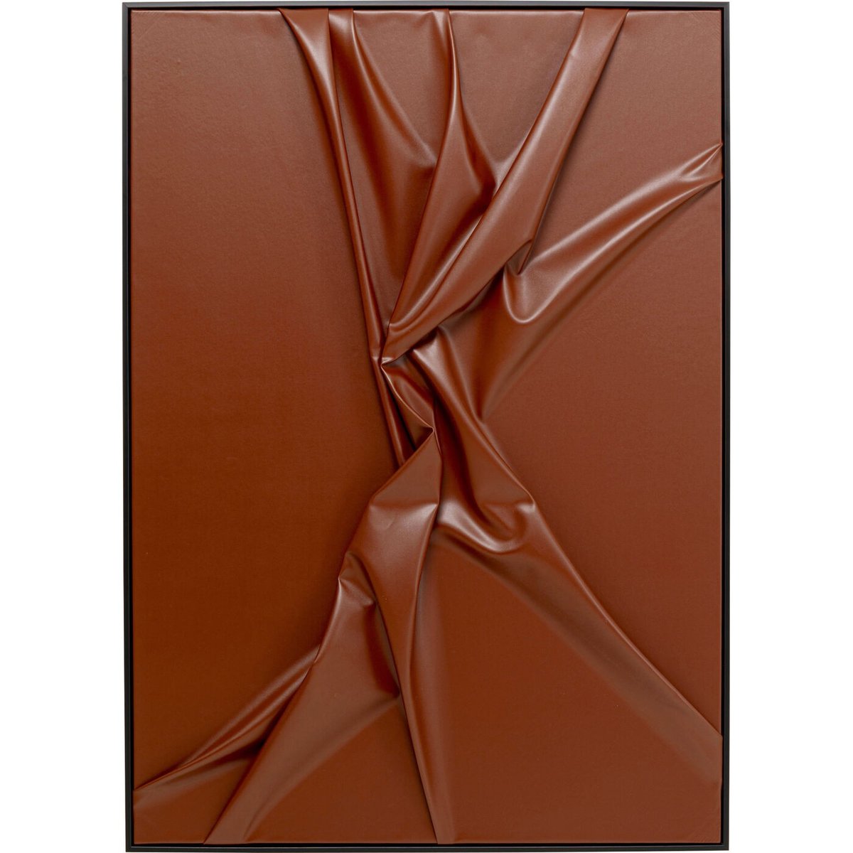 Tableau en papier froissé, CRINCLE marron, KARE DESIGN