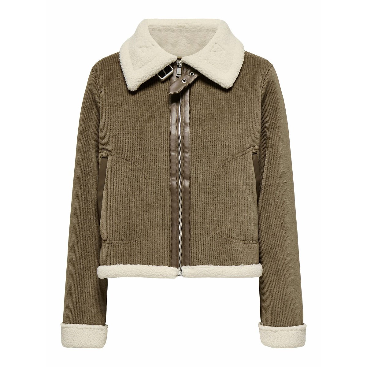 Corduroy Short Bomber Jacket brown, ONLY