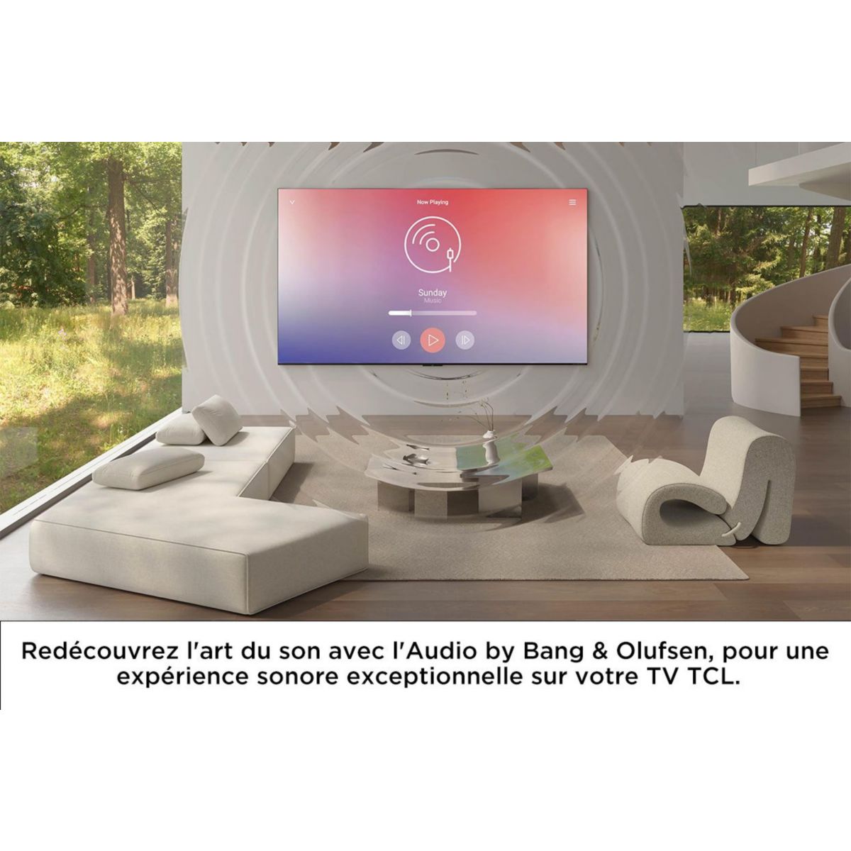 TV Mini LED 85C79L (2026) 85" (215 cm) - Expérience Gaming, 144Hz, système sonore Bang & Olufsen noir, TCL