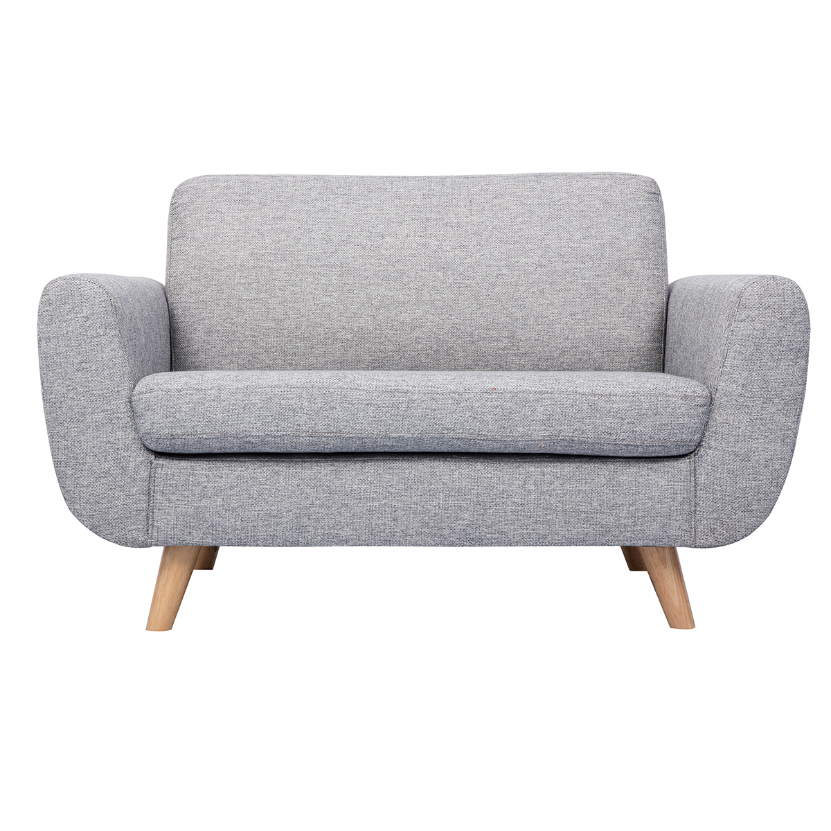 Canapé scandinave 2 places PURE gris clair, MILIBOO