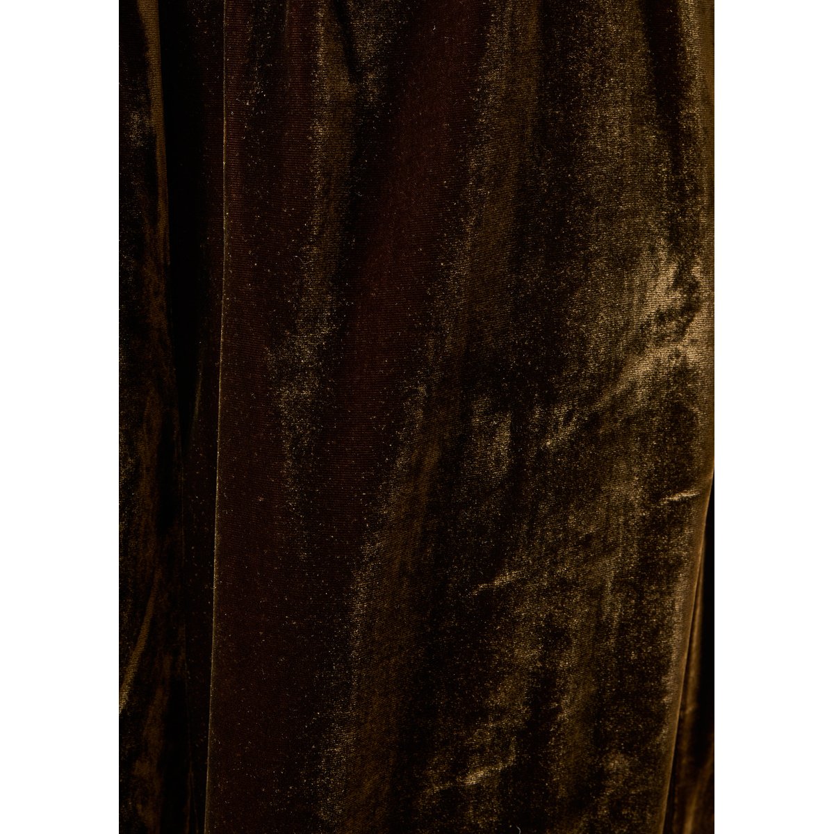 Pantalon large en velours lisse marron glace, LA FEE MARABOUTEE