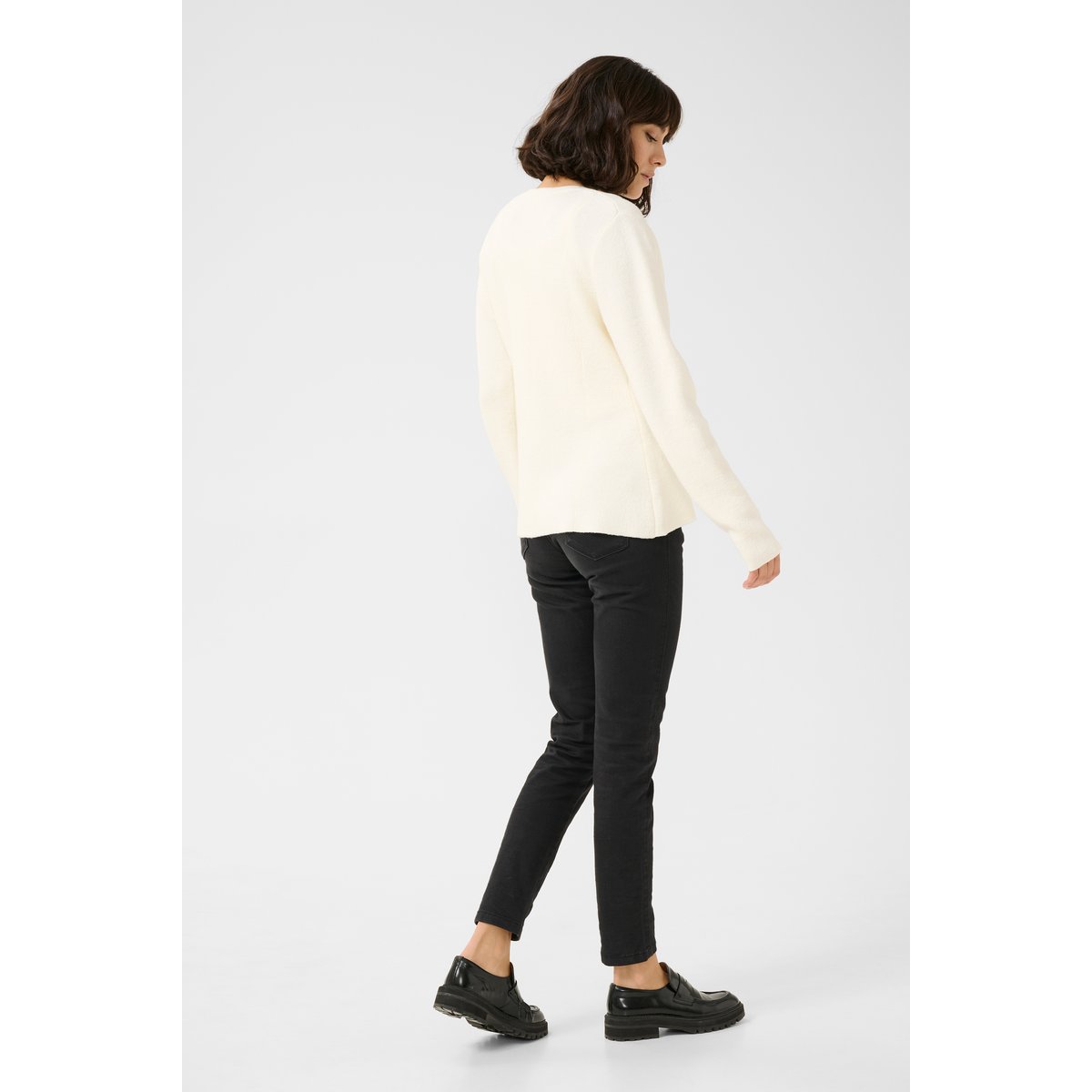 Knitted pullover blanc, KAFFE