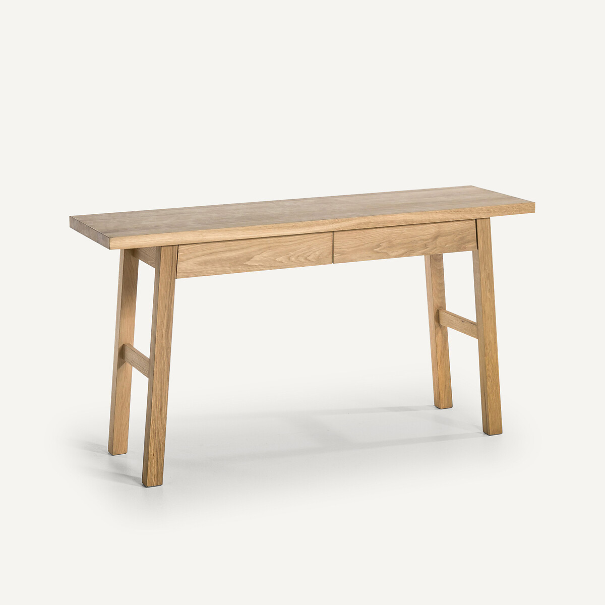 Bureau console chêne massif, Liu chêne naturel, AM.PM