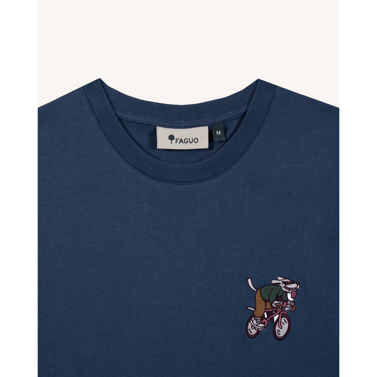 T-shirt en maille bleu foncé, FAGUO