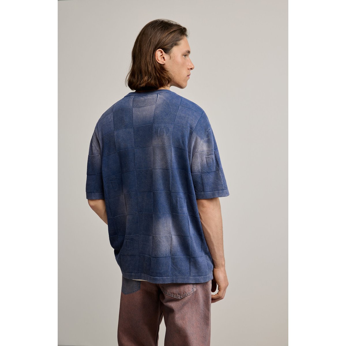 T-shirt effet délavé bleu, DESIGUAL