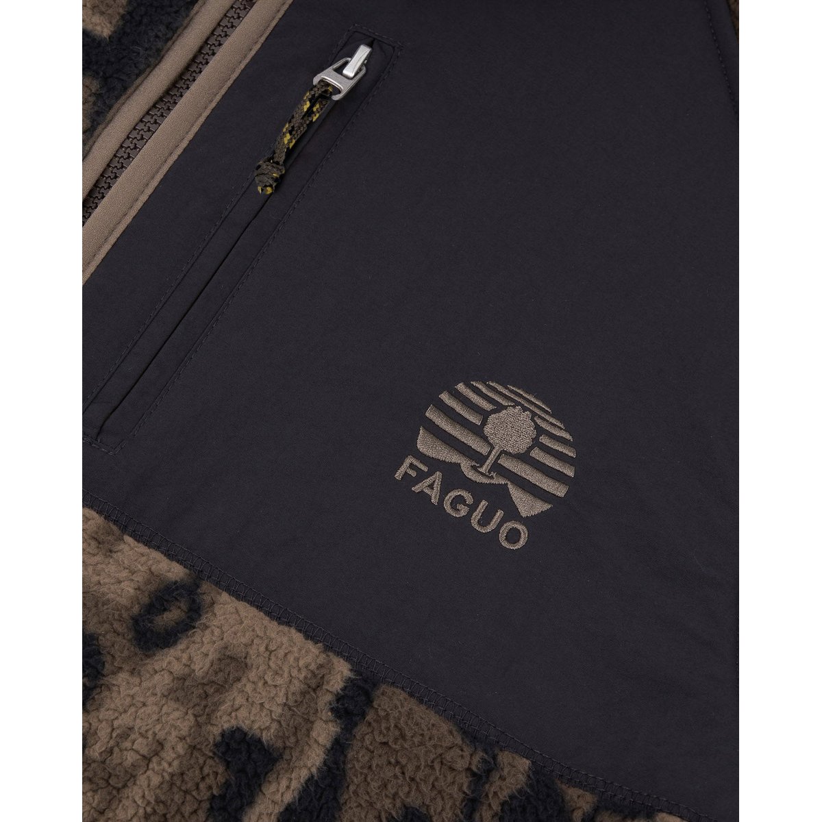 Polaire polyester SENART marron, FAGUO