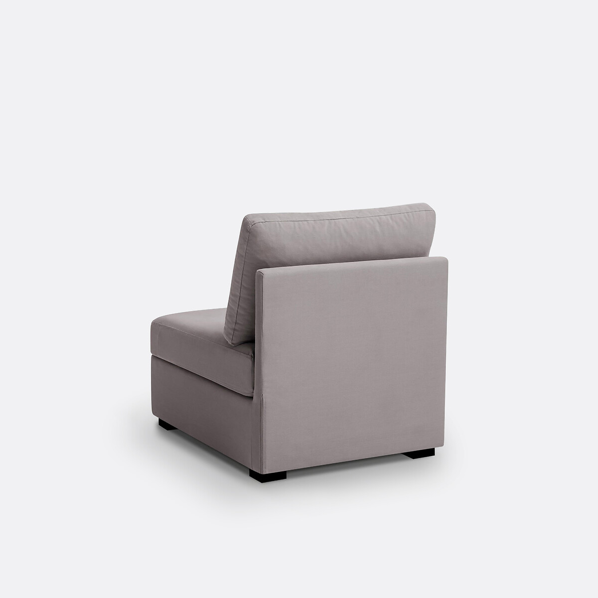 Fauteuil met afneembare katoenen hoezen, Robin lichtgrijs, SO'HOME