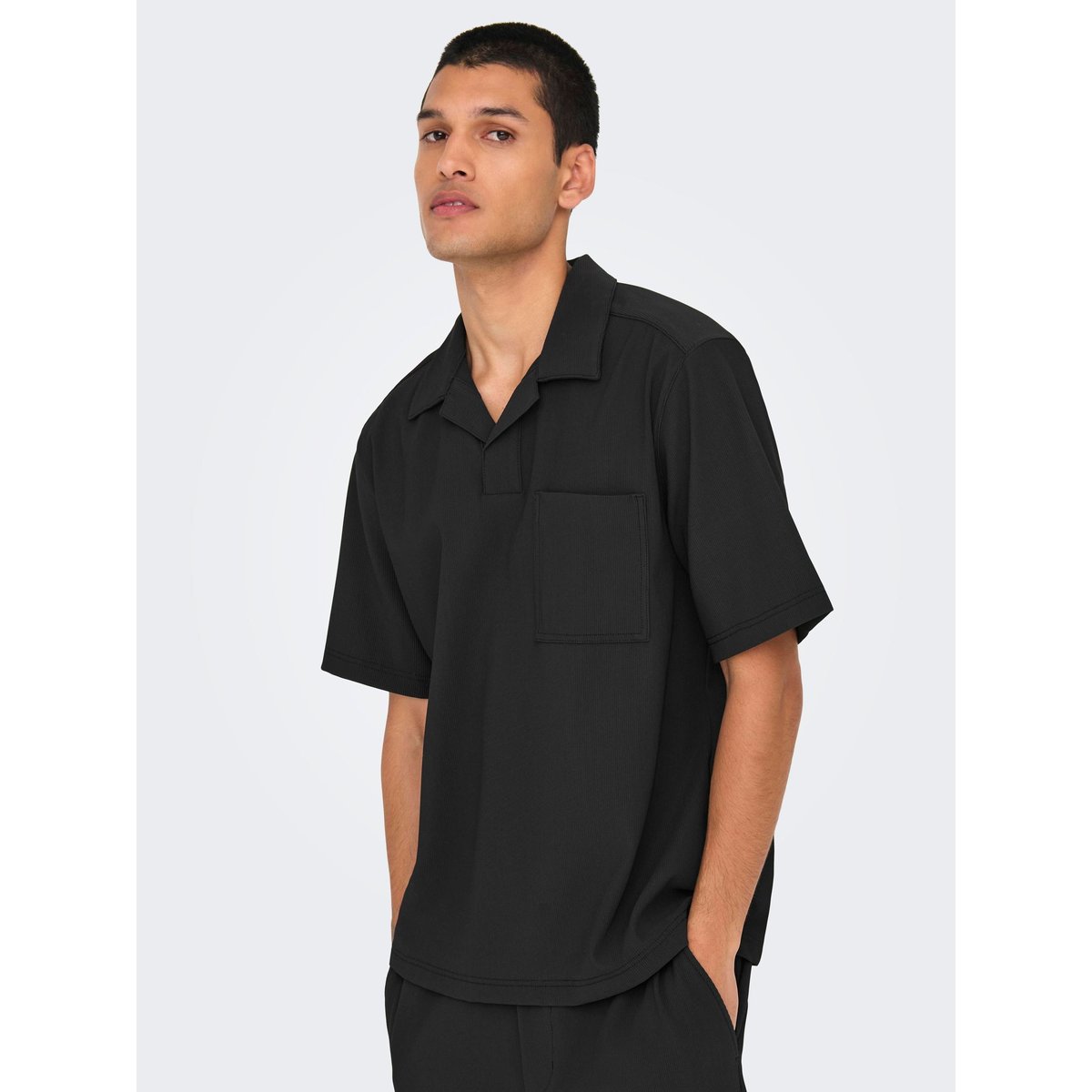 Chemise jet black, ONLY & SONS
