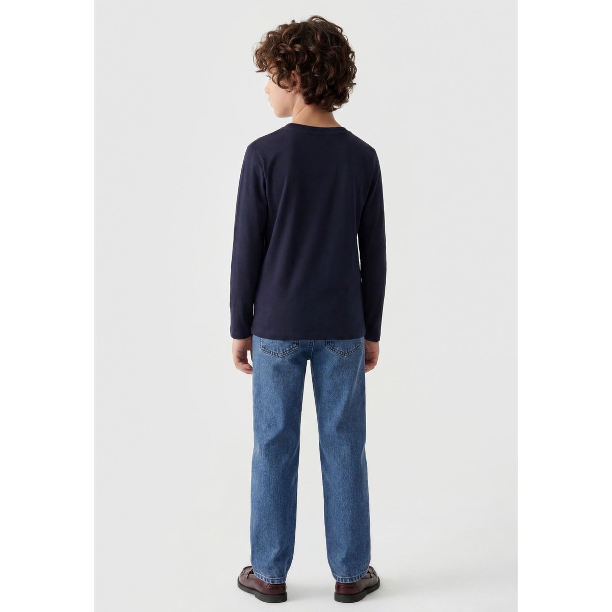 T-Shirt Avec Logo Brodé bleu foncé, GUESS KIDS