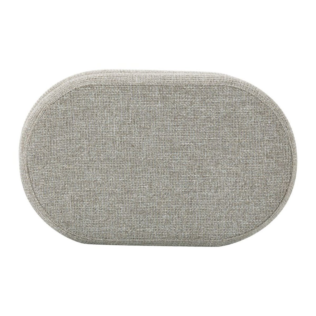 Banc coffre tissu chenillé beige, ZAGO
