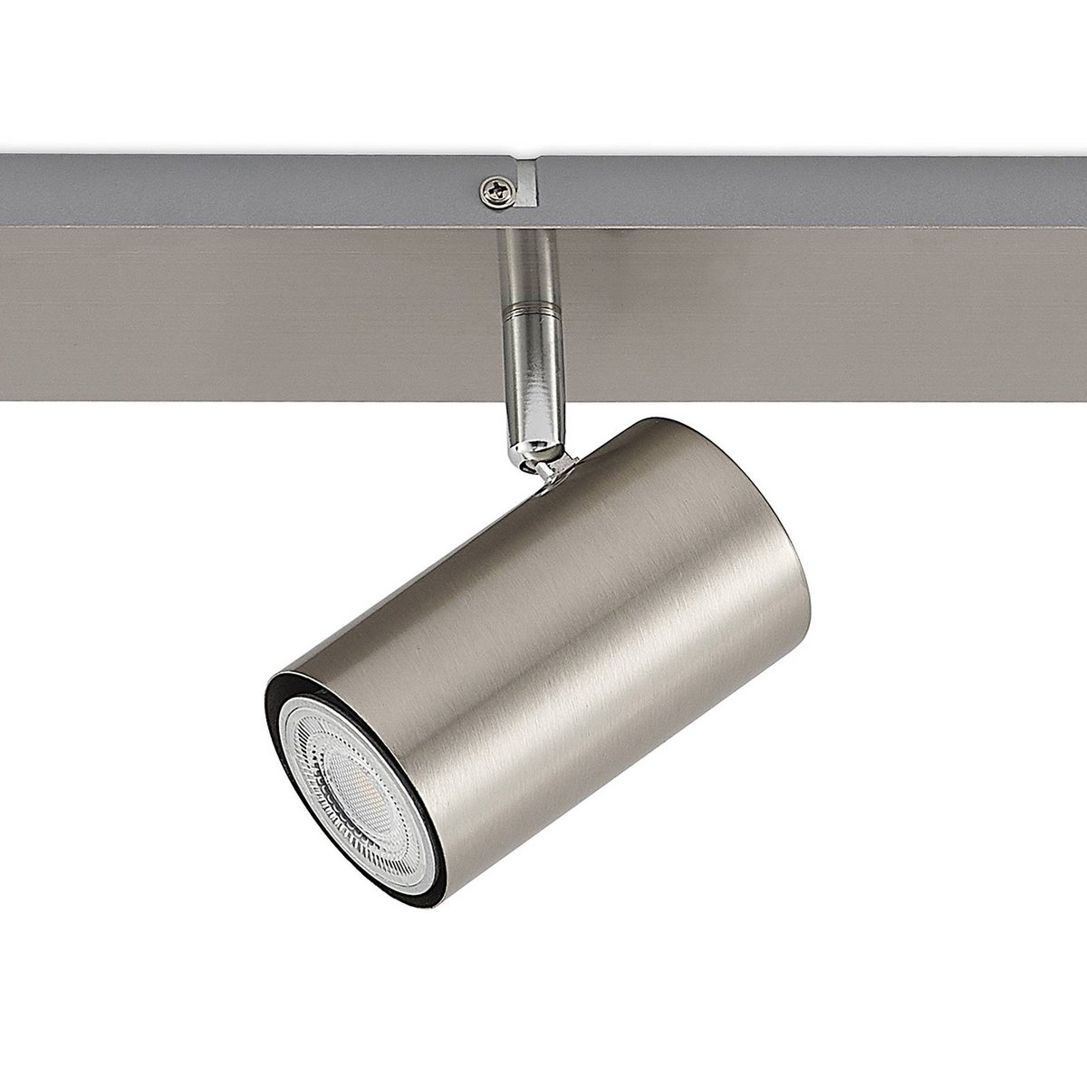Spot en métal moderne, Joffrey nickel satiné, LINDBY