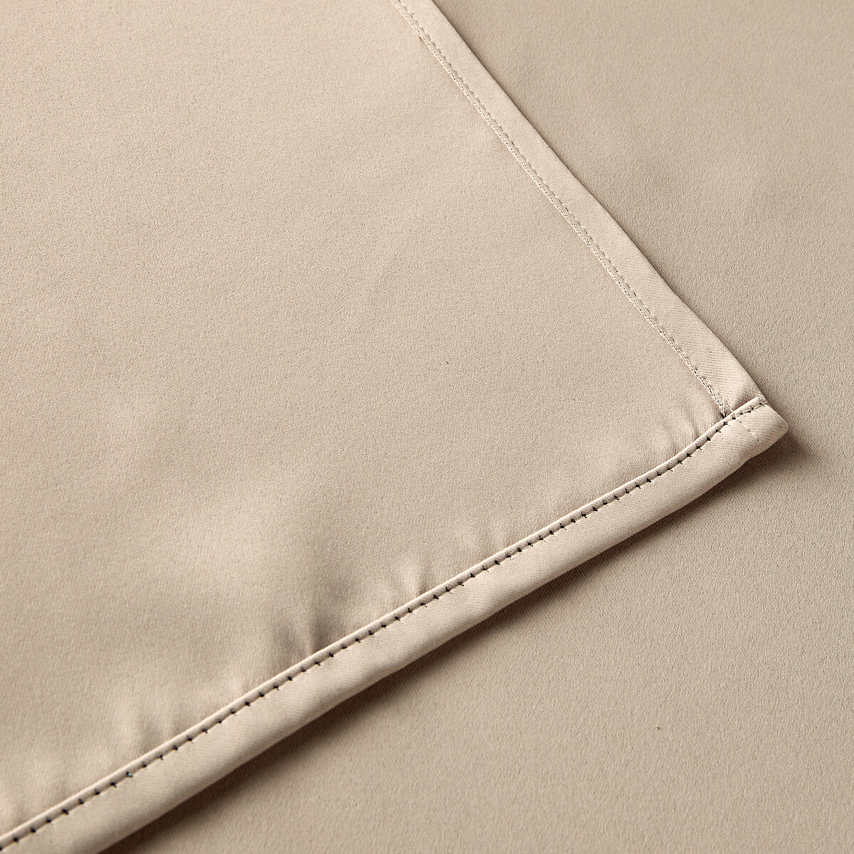 Cortina opaca Voda con trabillas ocultas beige marrón claro, LA REDOUTE INTERIEURS
