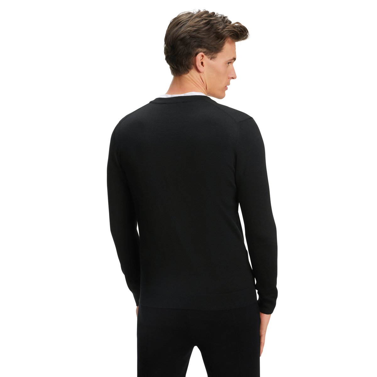 Cardigan Pure Merino Wool noir, FALKE