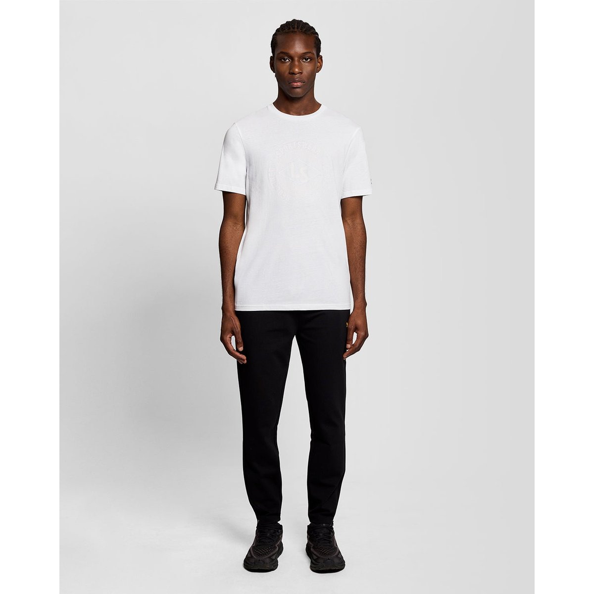 T-shirt Sports graphique logo blanc, LYLE & SCOTT