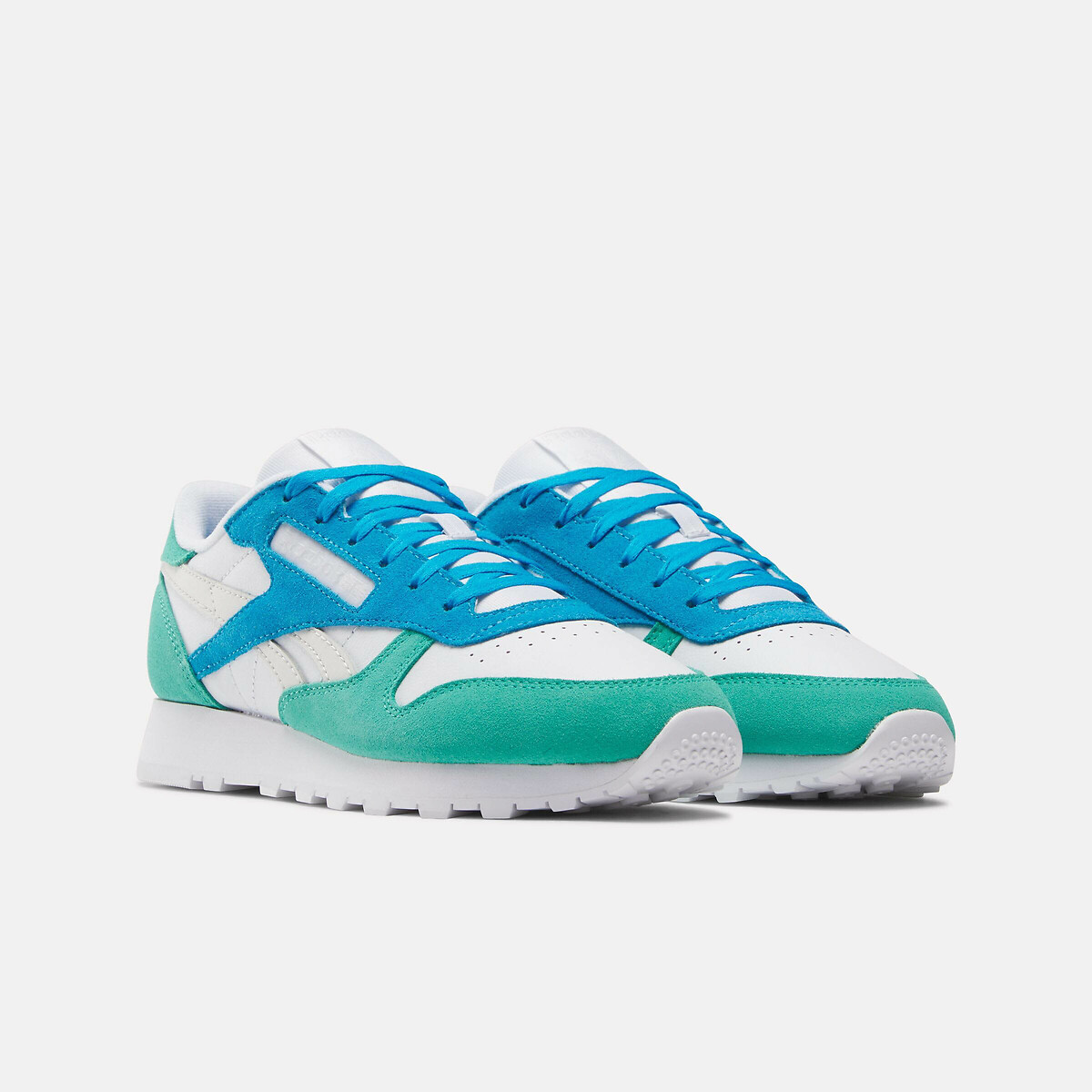 Baskets Classic Leather blanc/vert, REEBOK CLASSICS