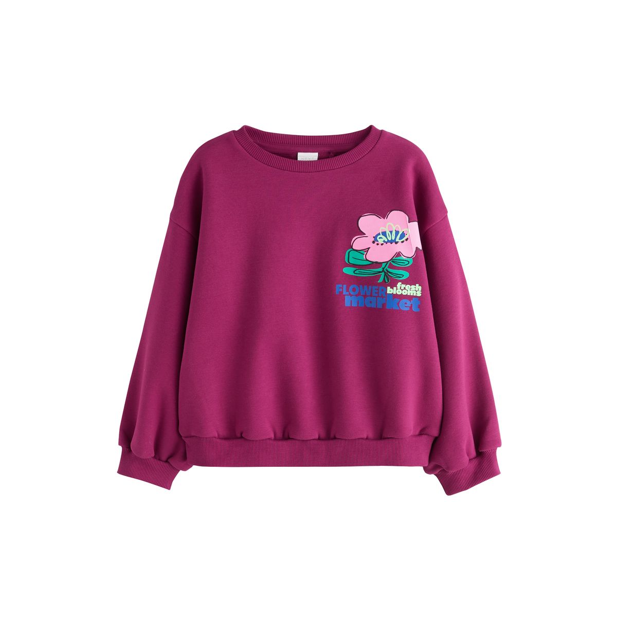 Ensemble legging évasé et sweat fleur rose baie, NEXT
