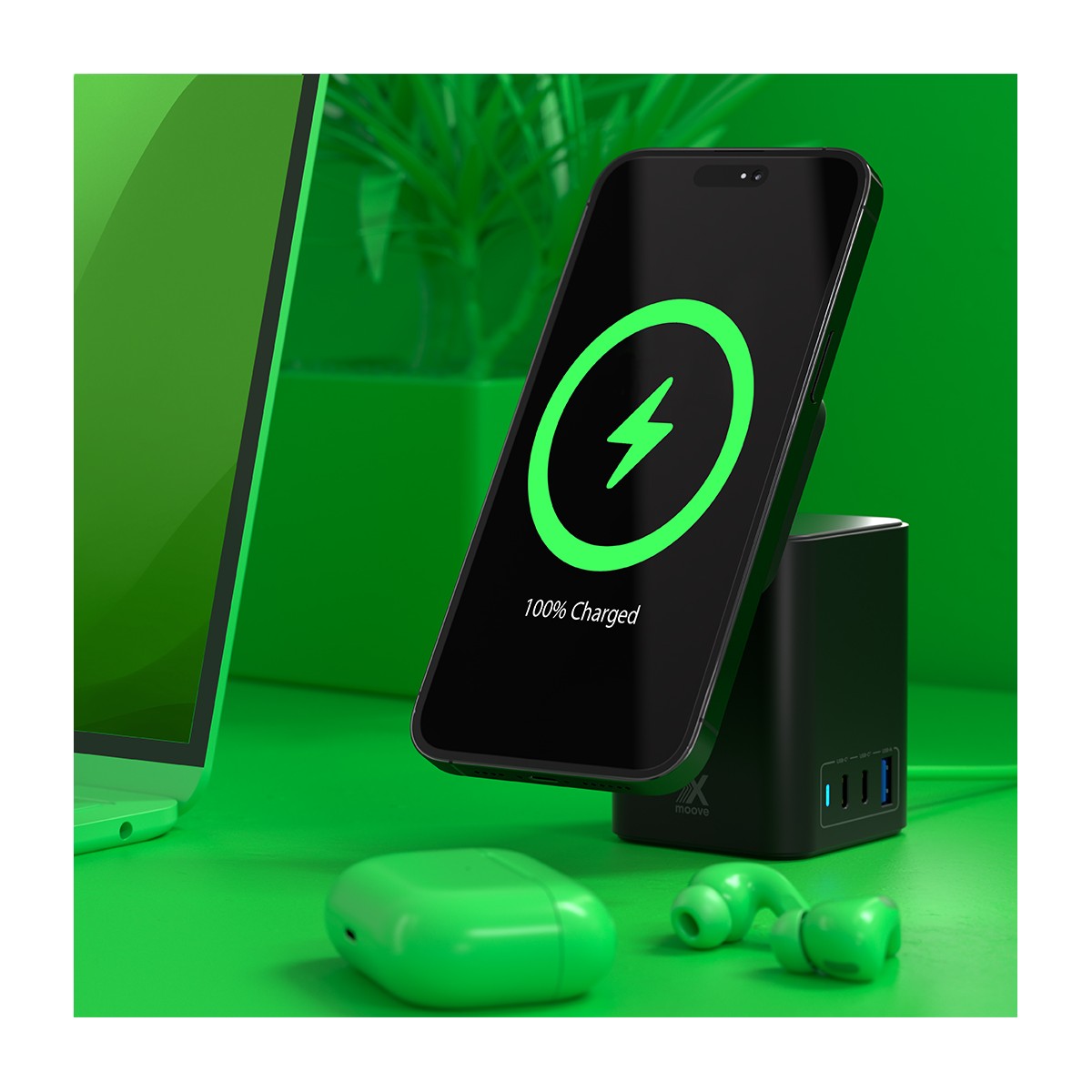Station de Charge multifonction GaN 65W SMART couleur unique, LIVOO