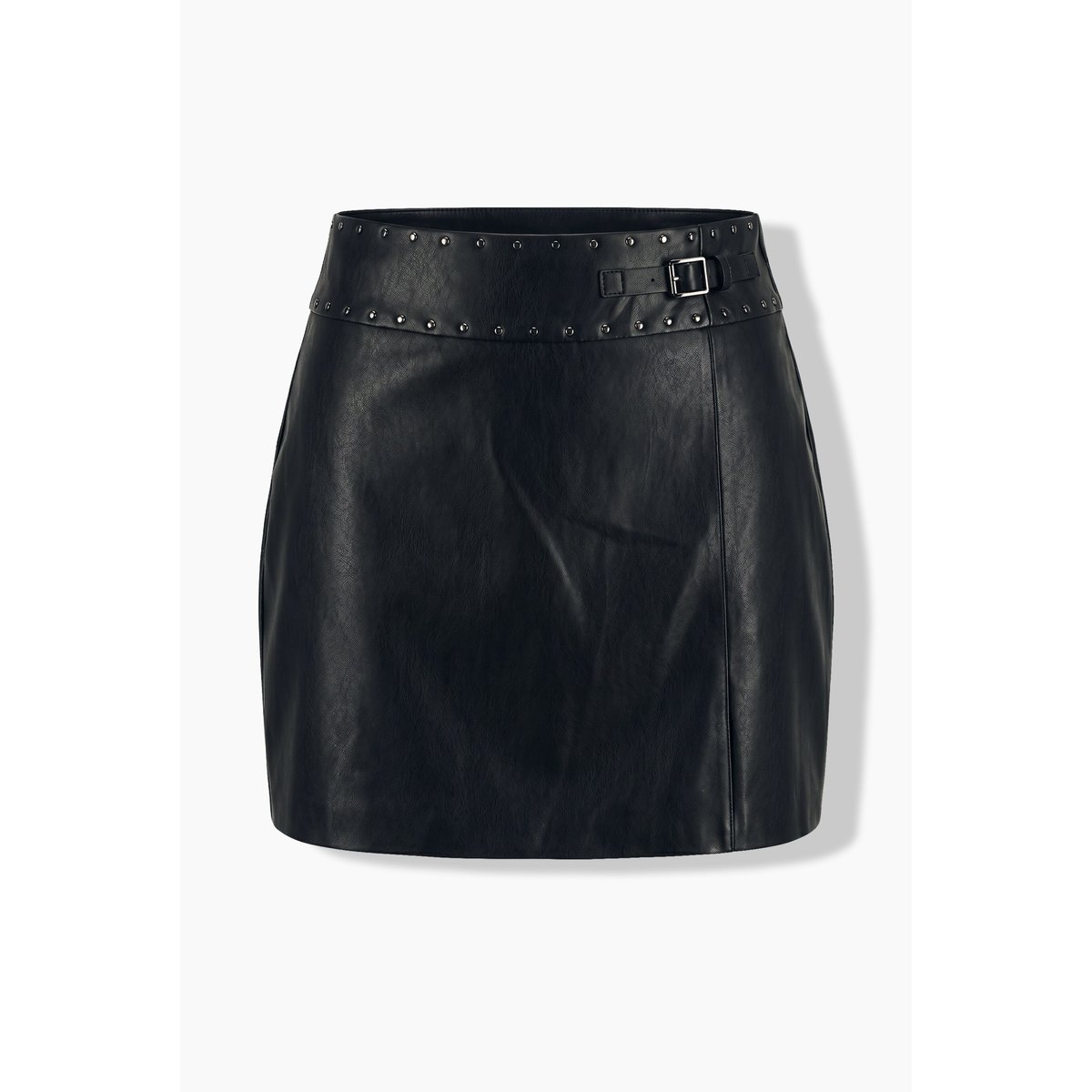 Jupe-short aspect cuir noir, ULLA POPKEN